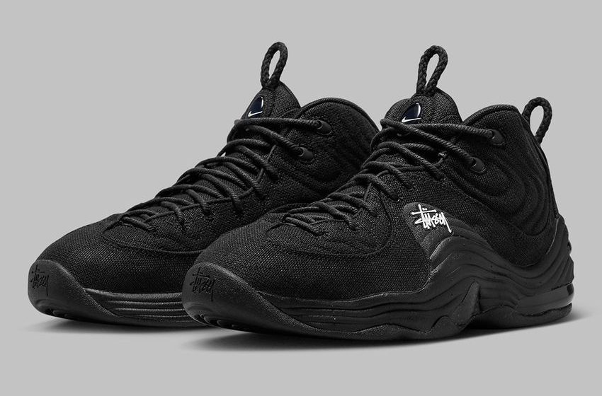  Stussy x Nike Air Penny 2 Revealed In Triple Black