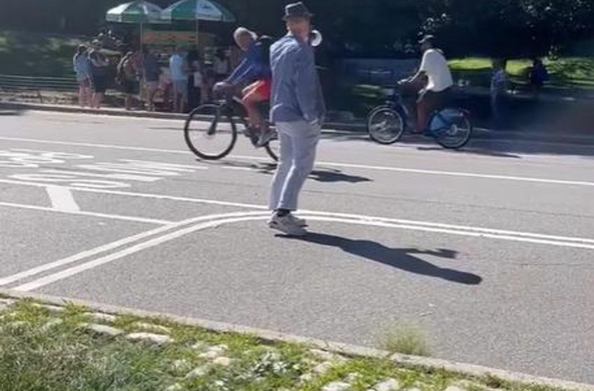  Convicted fraudster targets speeding “Tour de France guys” with megaphone in Central Park + more on the live blog