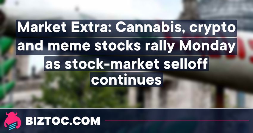  Market Extra: Cannabis, crypto and meme stocks rally Monday as stock-market selloff continues