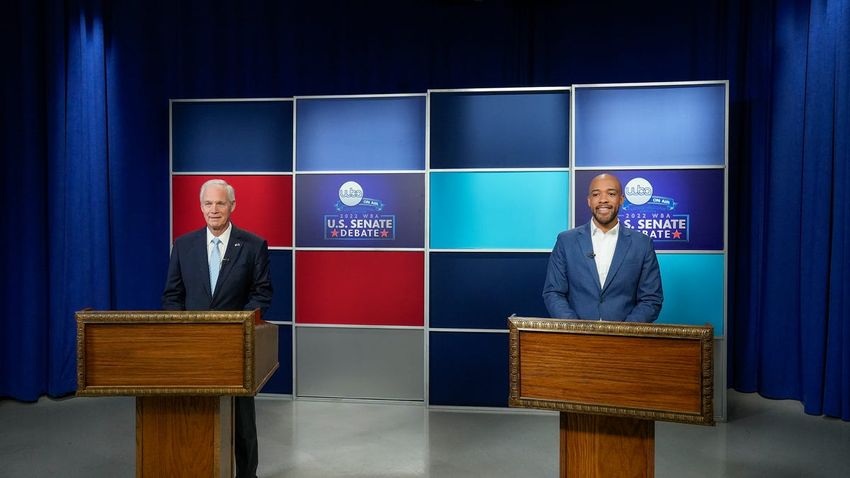  In Wisconsin debate, Senate candidates Ron Johnson and Mandela Barnes clash on crime, abortion