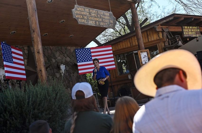  On Kari Lake’s campaign for Arizona governor, the mic is always hot