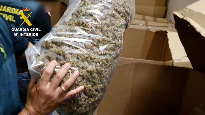  Largest ever haul of cannabis seized by police in Spain