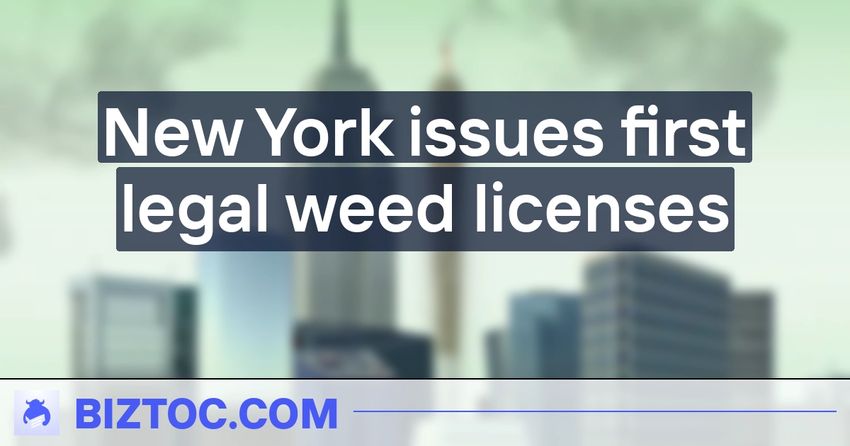  New York issues first legal weed licenses