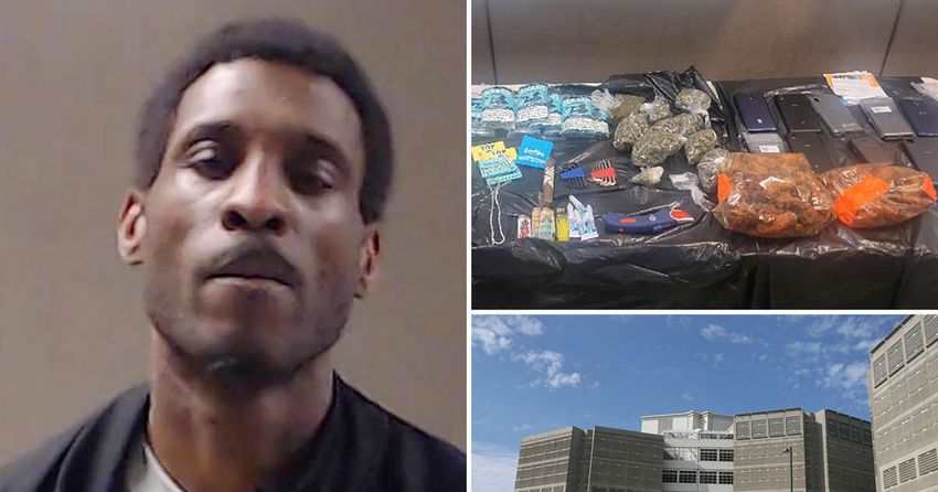  Man arrested at county jail for smuggling cocaine, cigarettes, lighters, marijuana, chicken wings [Dumbass]