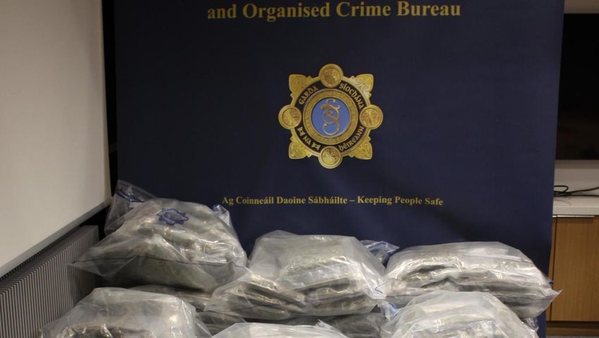 Gardaí seize 120kg of cannabis worth €2.4m in Dublin, two arrested