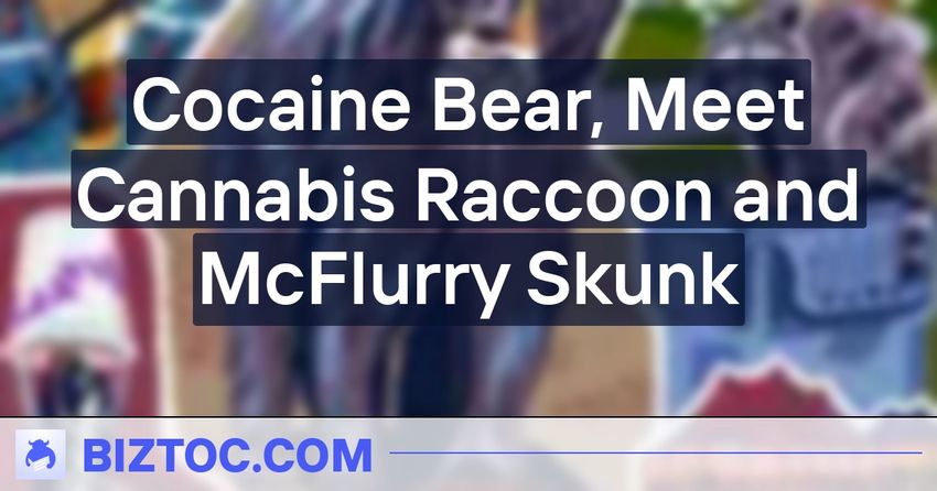  Cocaine Bear, Meet Cannabis Raccoon and McFlurry Skunk