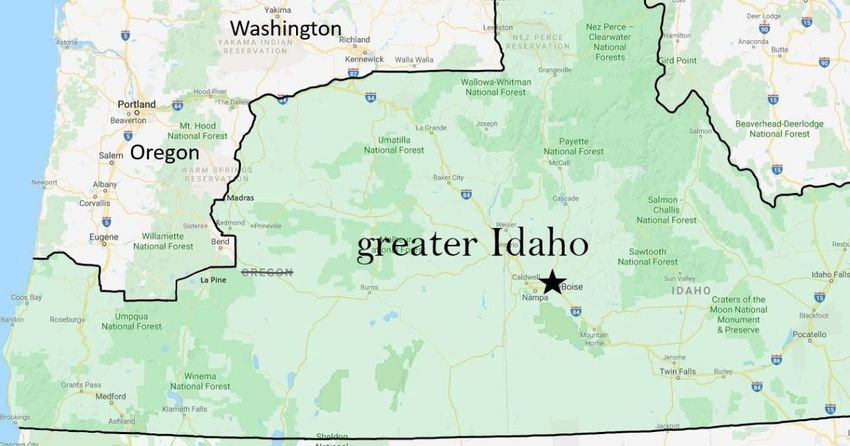  GREATER IDAHO: Movement to Make Several Oregon Counties Part of Idaho Gains Steam