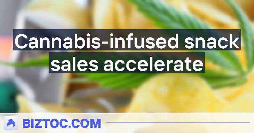 Cannabis-infused snack sales accelerate