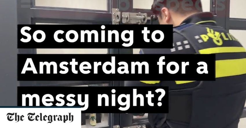  Watch: Amsterdam warns British drug and sex tourists to ‘stay away’