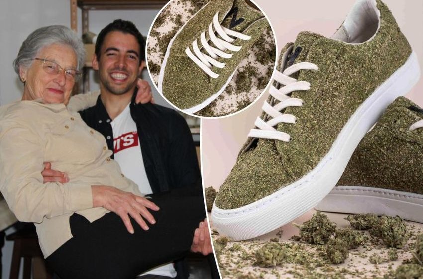 My grandma helped me design $1K shoes made from weed to celebrate 4/20