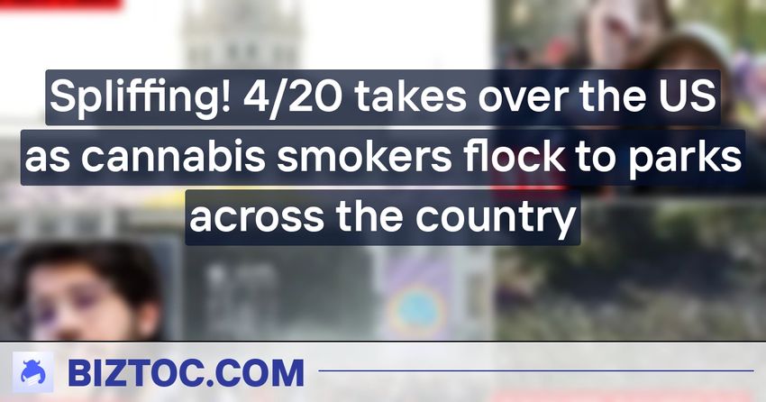 Spliffing! 4/20 takes over the US as cannabis smokers flock to parks across the country