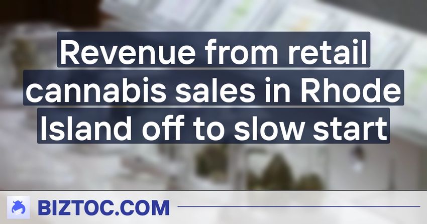  Revenue from retail cannabis sales in Rhode Island off to slow start