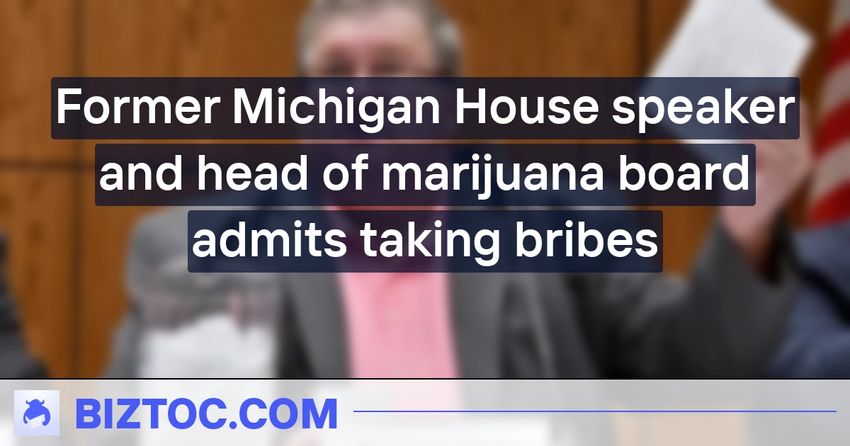  Former Michigan House speaker and head of marijuana board admits taking bribes