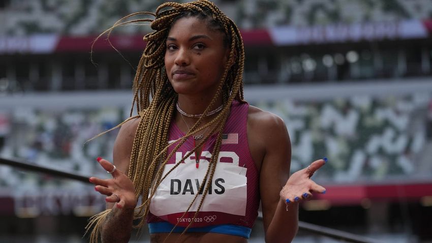 US Olympian Tara Davis-Woodhall stripped of national title after positive cannabis test