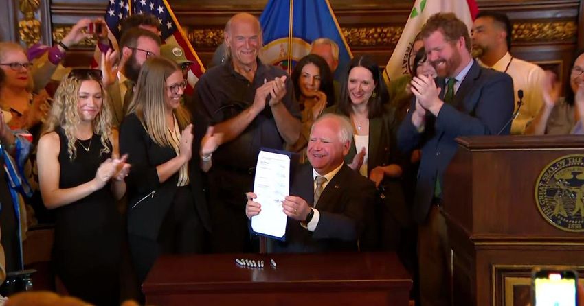  Gov. Tim Walz signs recreational cannabis bill into law