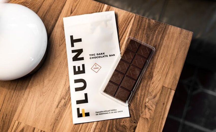  High-End Cannabis Chocolates – The FLUENT THC Dark Chocolate Bar Features 10 Squares (TrendHunter.com)