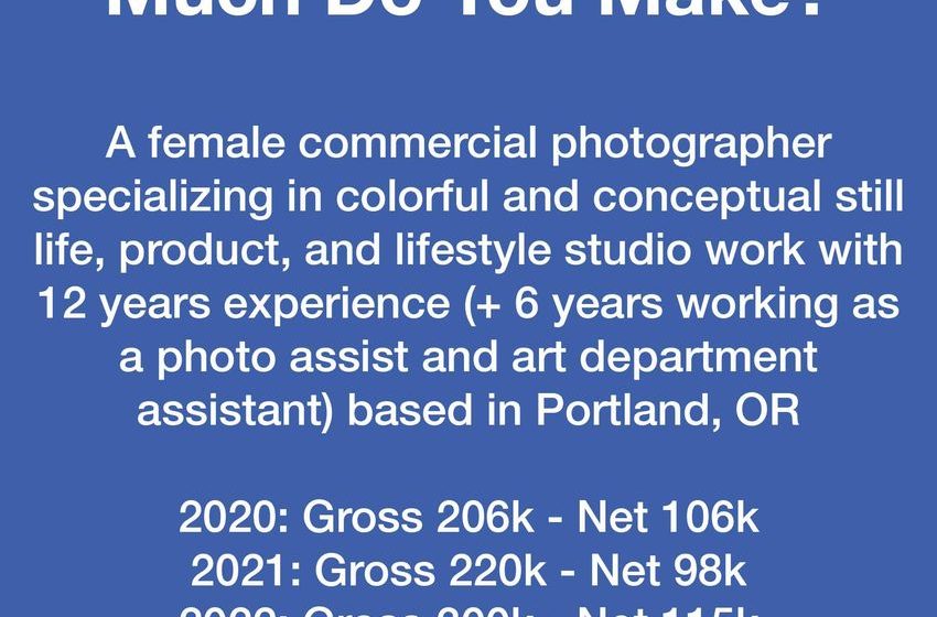  Photographers, How Much Do You Make?