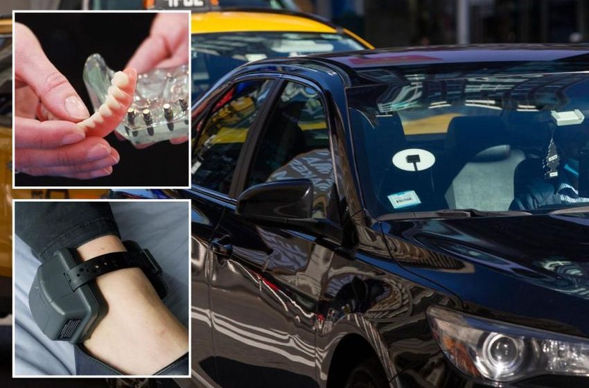 Uber lost and found list includes unique items like lightsaber, fog machine, pets, fake blood, and teeth