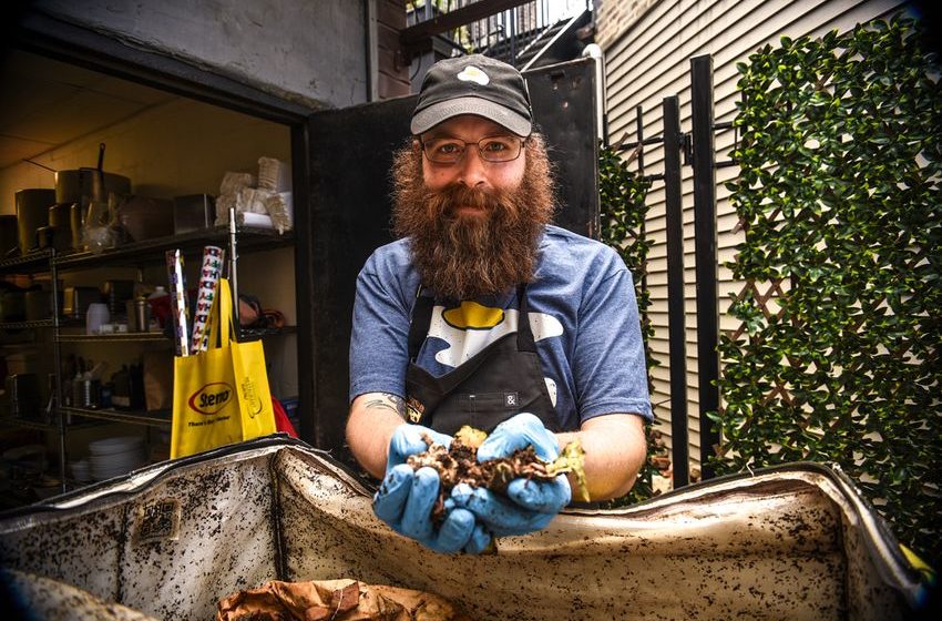  From the finest kitchen scraps in the city, Wilson Bauer summons the best worm poop