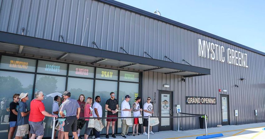  Customers line up for opening of Macon County’s first cannabis dispensary