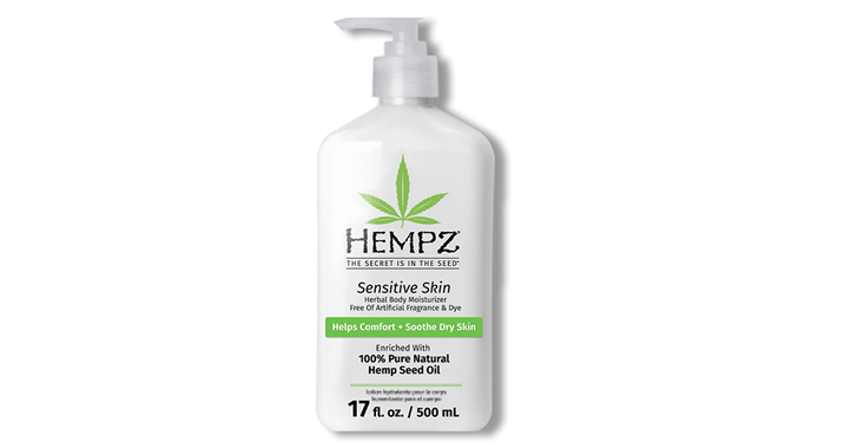  Hempz Sensitive Skin Herbal Moisturizer: Soothing Lotion with Oatmeal, Shea Butter, Hemp, Cocoa, Mango Seed – 17 Fl Oz – Just $8.49!