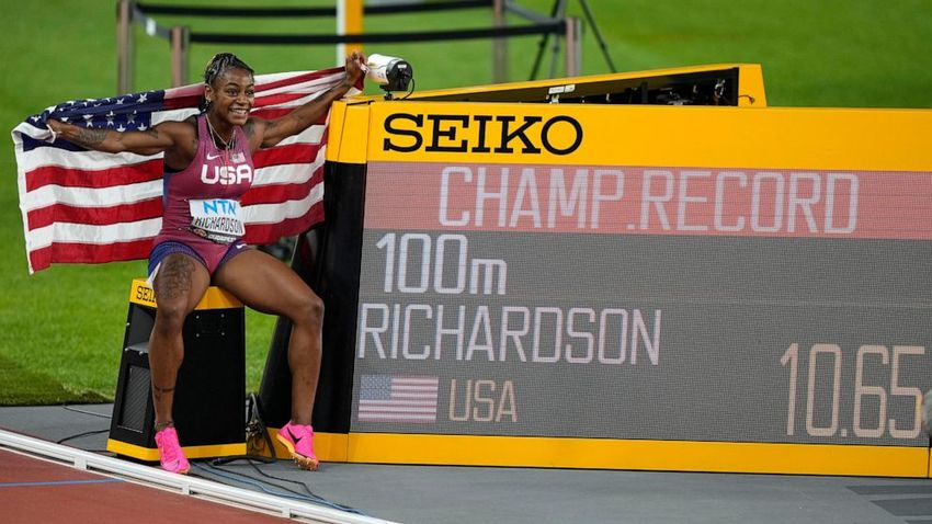  Sha’Carri Richardson caps comeback by winning wild 100 meters at worlds