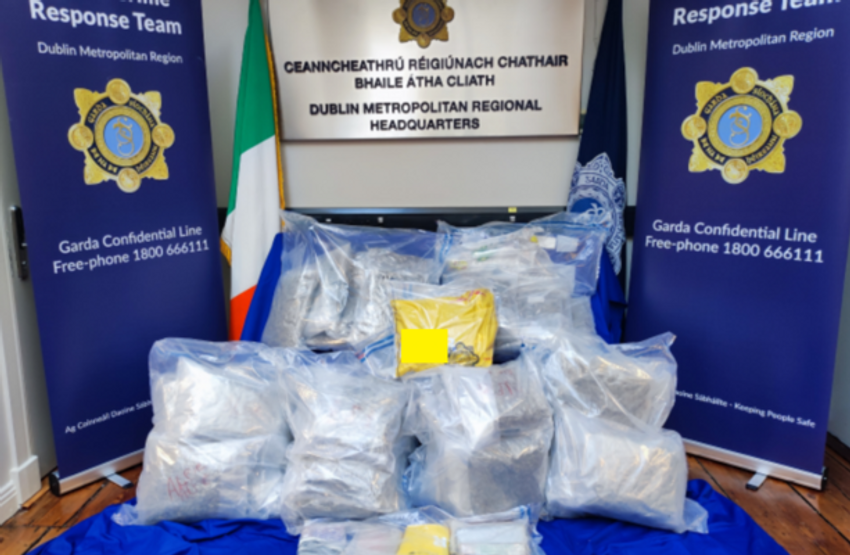  Two arrested and €1.6 million of drugs seized in north Dublin