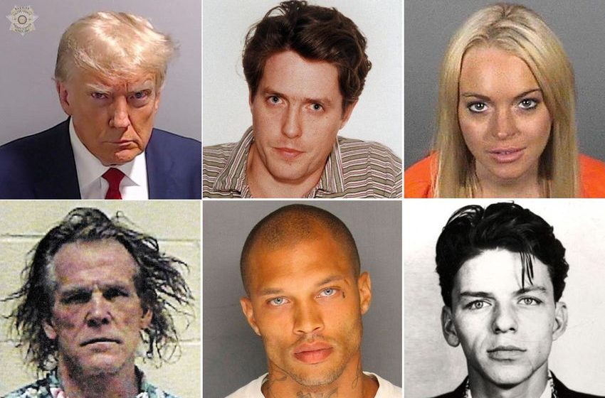  With one glowering mug shot, Trump joins a notorious album of (alleged) criminals