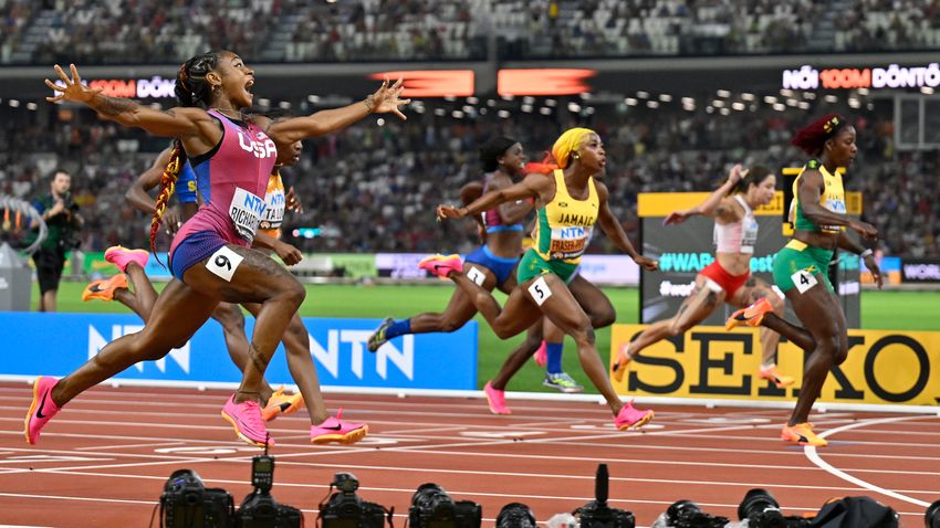  Sha’Carri Richardson stamps a comeback with a 100-meter world title