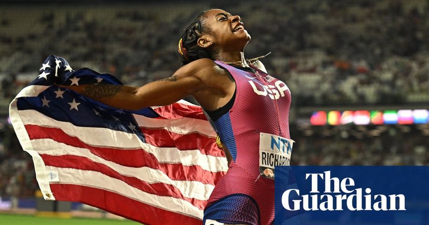  ‘Blocking out the noise’: Sha’Carri Richardson on her world gold-winning comeback – video