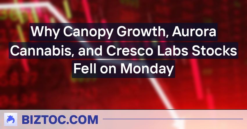  Why Canopy Growth, Aurora Cannabis, and Cresco Labs Stocks Fell on Monday