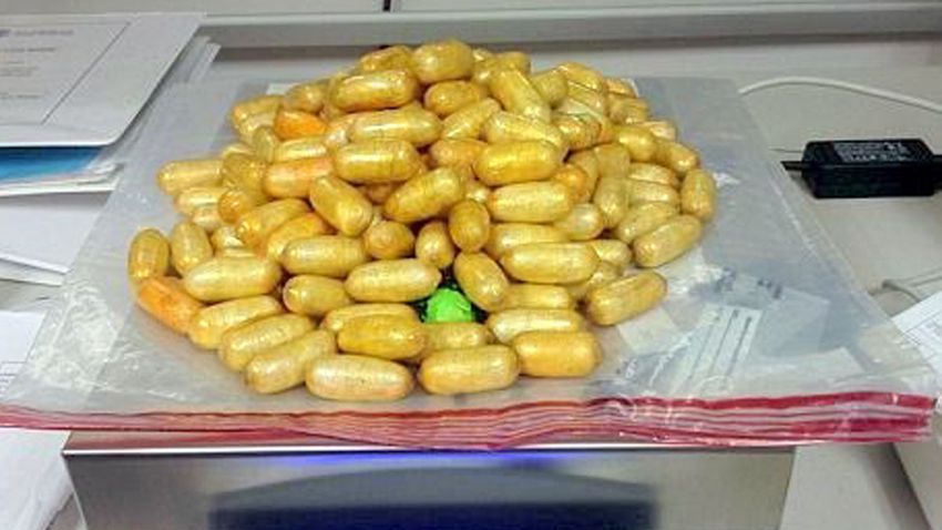 Ten held with parcel containing cannabis and heroin