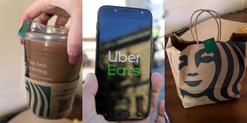  ‘I could def smell the fresh wax’: Uber Eats customer finds dab spoon attached to Starbucks coffee