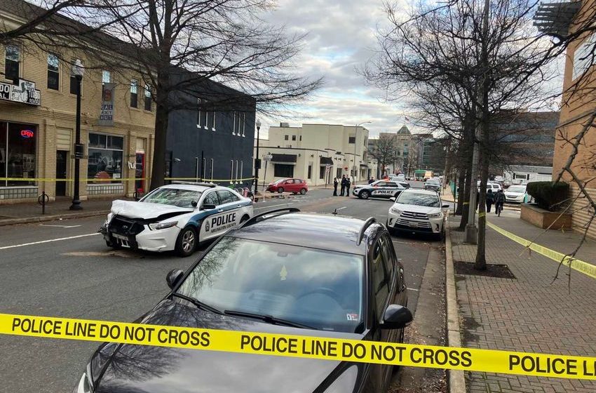  Crash in front of Clarendon cannabis dispensary damages police cruiser