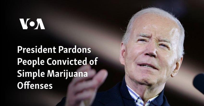 President Pardons People Convicted of Simple Marijuana Offenses