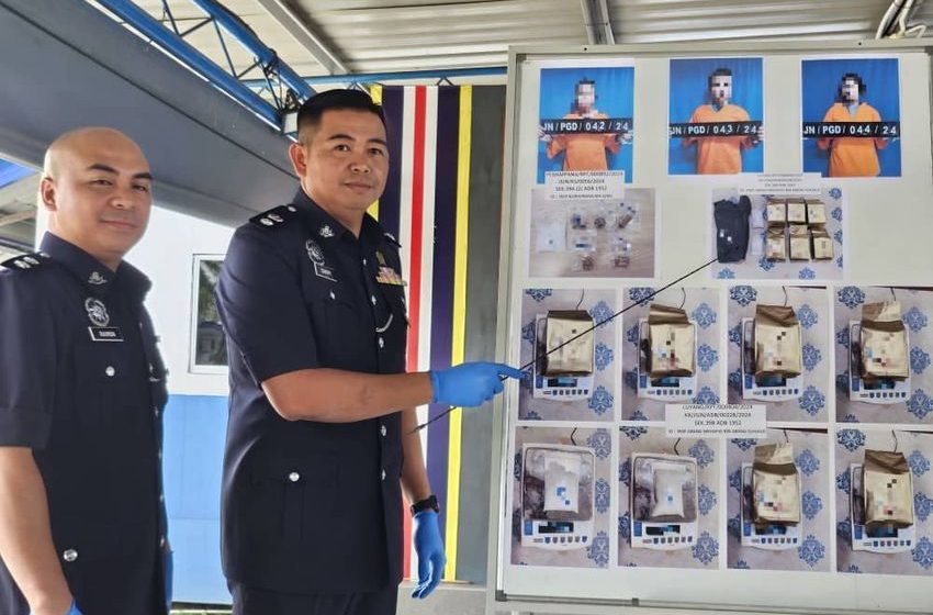  Penampang cops arrest three, seize drugs worth RM300,000