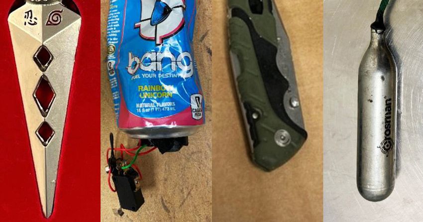  Marijuana-filled diaper and Naruto throwing knives among items passengers tried to sneak onto planes in 2023