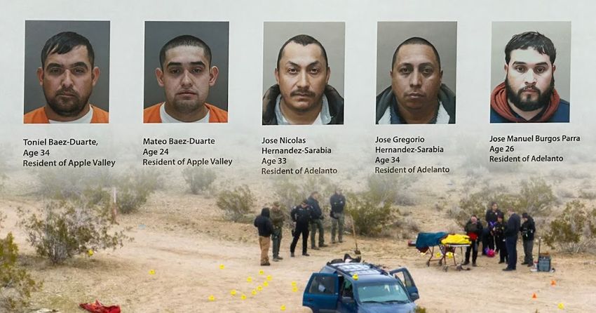  5 Arrests Made for 6 Shot Dead in Mojave Desert Following Marijuana Grow Dispute