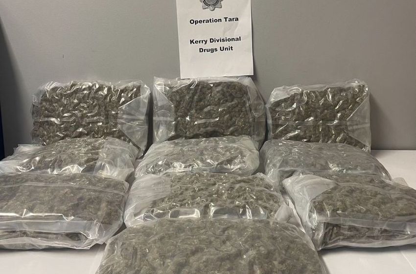  Teen and man (20s) arrested after gardaí seize cannabis worth €115,000 in Kerry