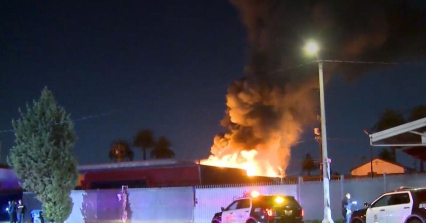 LAPD investigating after body found in fire at ‘clandestine’ cannabis lab in Green Meadows