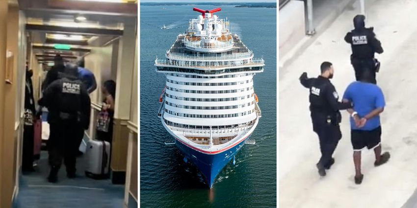  ‘I have to know the tea’: Carnival Cruise passenger shows 2 travelers being arrested as soon as ship ports. Here’s why