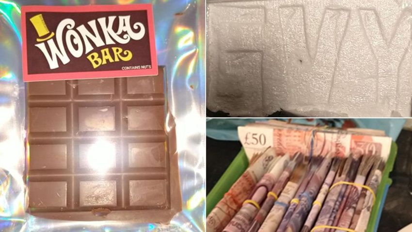  Drug dealer snared in phone sting that showed cannabis disguised as Wonka chocolate bar