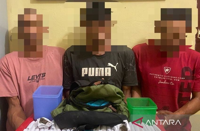  3 suspected drug traffickers nabbed in W Aceh’s Meulaboh