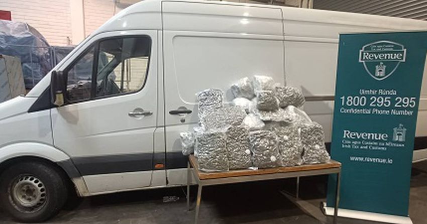  Cannabis valued at €1.1m found in van arriving at Dublin Port from UK