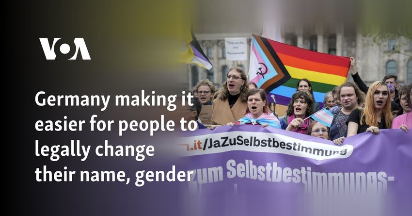  Germany making it easier for people to legally change their name, gender