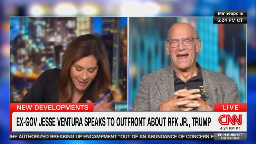  Jesse Ventura Takes Control of CNN Segment: ‘Let’s Move on to Why I’m Really Here, Erin – Cannabis’