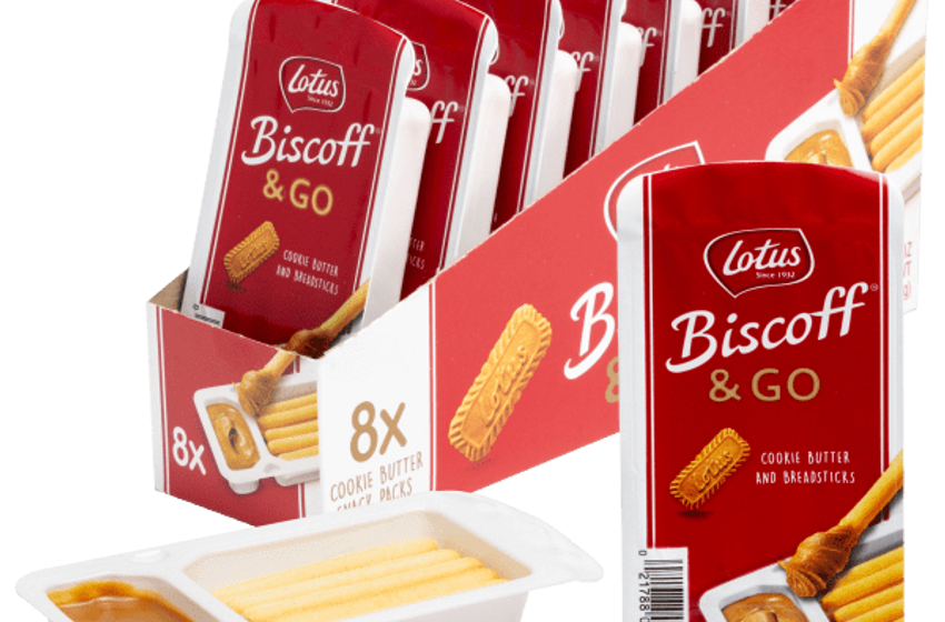  Lotus Biscoff & GO Cookie Butter and Breadsticks Snack Packs (Pack of 8) $4.20