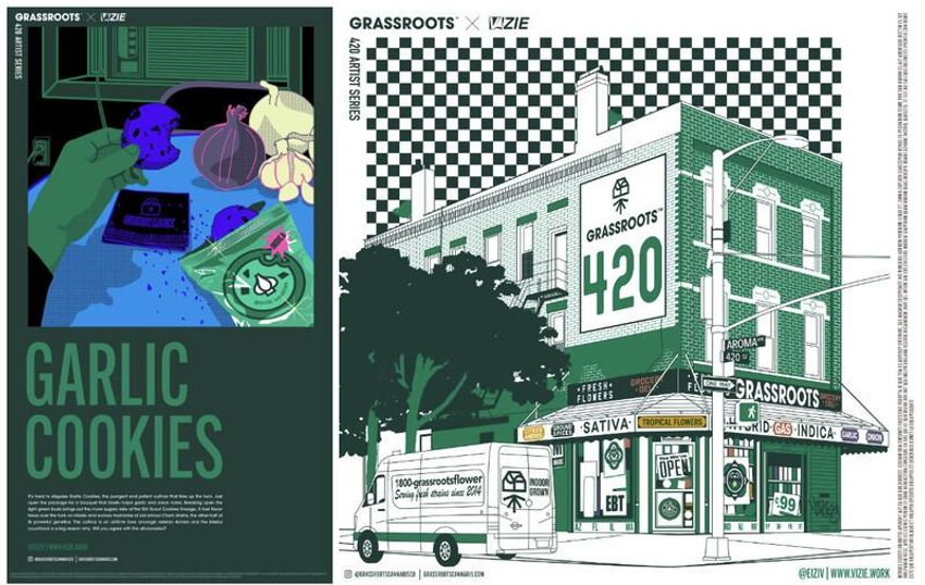  Illustrative 420 Campaigns – Vizie Unveils His Latest Work for Grassroots’ 420 Campaign (TrendHunter.com)