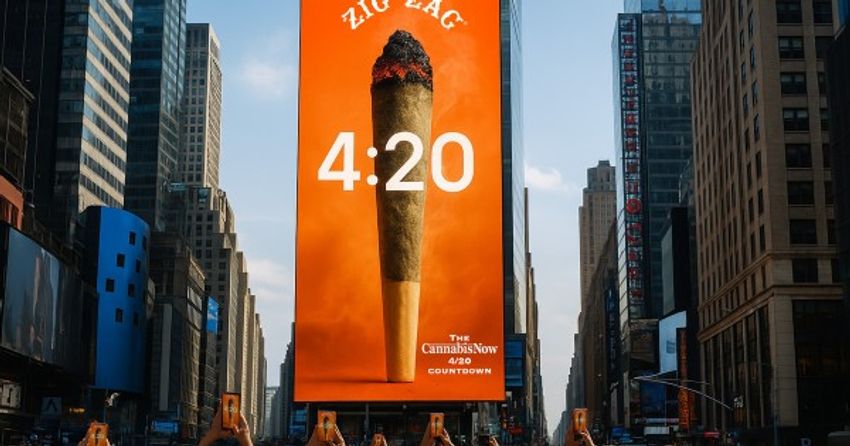 A Blazing Times Square Ad Touts 420 as Cannabis Steps Out of the Shadows