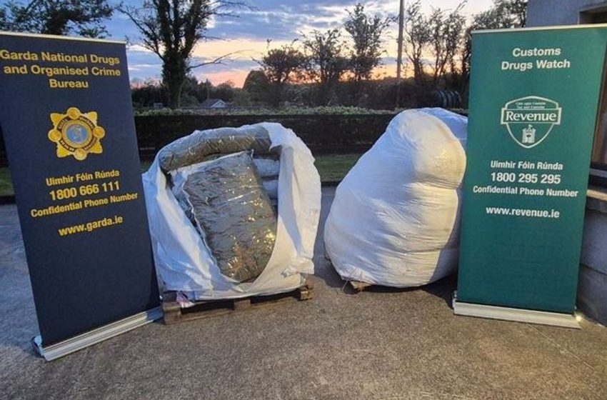 Gardaí arrest two men (60s) after €10m of herbal cannabis seized in Co Clare